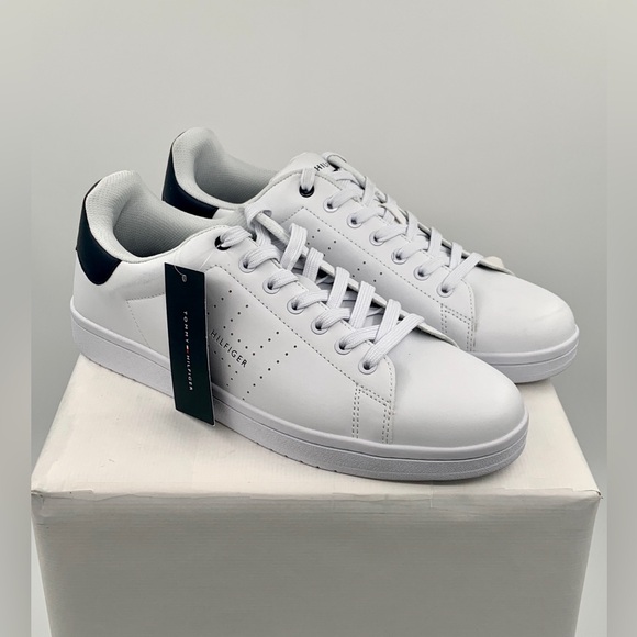 Tommy Hilfiger Other - NWT NIB Tommy Hilfiger Listen Men’s White Leather Sneakers Shoes